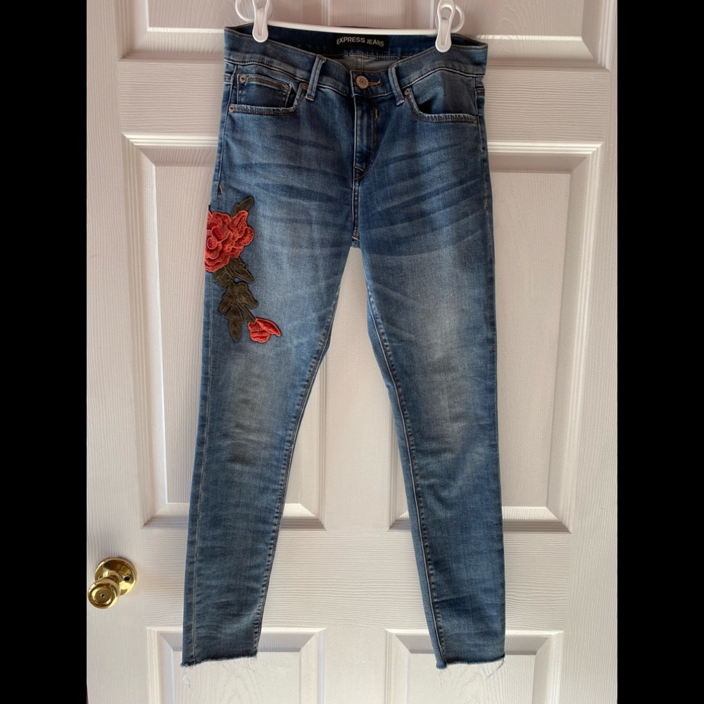 Express jean mid rise